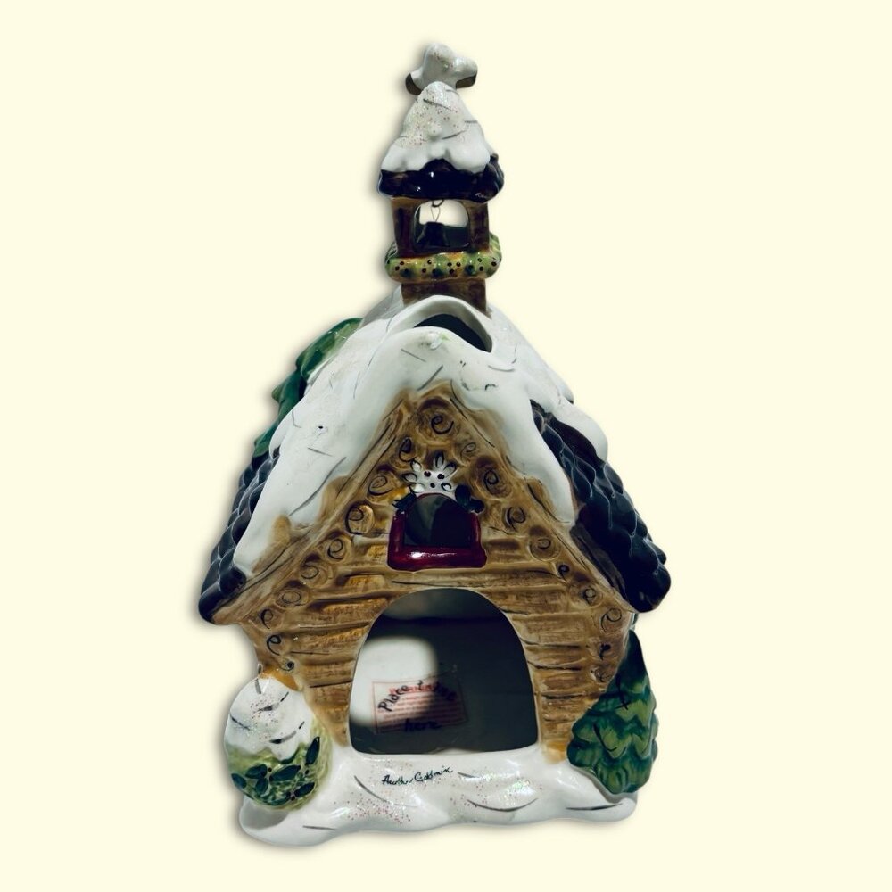 Blue Sky Clayworks Vintage Little Church of the Woods 10" Heather Goldminc RARE! - Picture 5 of 10